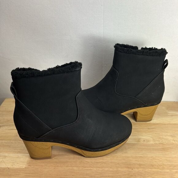 Style & Co Townaa Clog Booties- Black Nubuck- Size 7.5 M- New - Picture 5 of 7